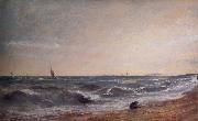 John Constable Coast scene,Brighton oil painting artist